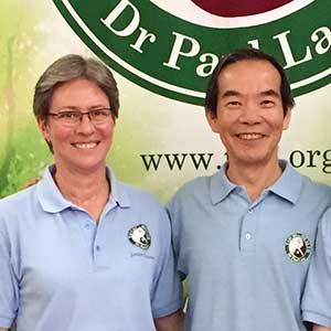 Marianne Walch with Dr. Paul Lam, director of the Tai Chi for Health Institute